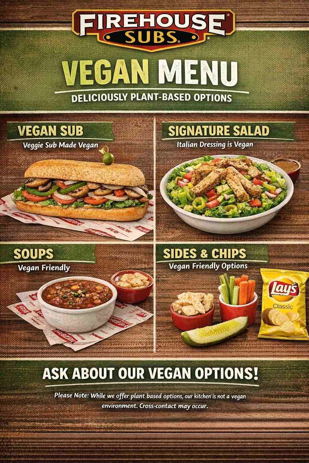 Firehouse Subs Vegan Menu
